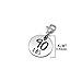 90 lbs Weight Loss Jewelry Charm - Motivational and Inspirational Jewelry for Fitness and Workout Motivation - Stainless Steel Engraved Charm and Clasp - Tarnish Free Charms