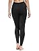 FitsT4 Sports Kids Performance Riding Tights Flex Knee Patch Breeches Girls Horse Equestrian Schooling Pants Black M