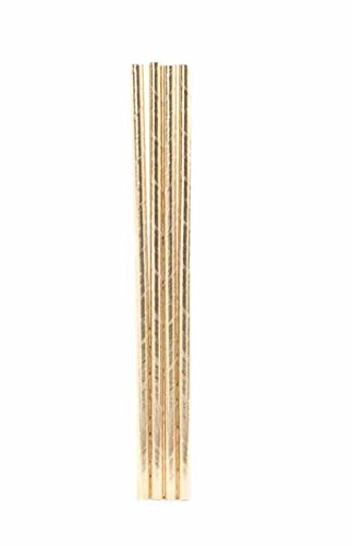 Kikkerland Paper Straws (Set of 144) Gold