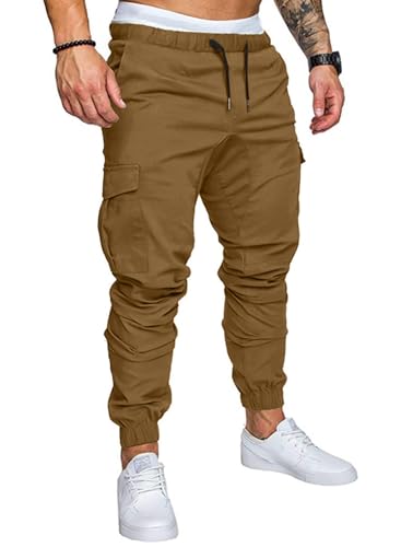 JMIERR Men's Tapered Cargo Pants