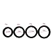 Dapen 4pcs Silicone Co Ckring for Sex for Man,Men's Lock Ring