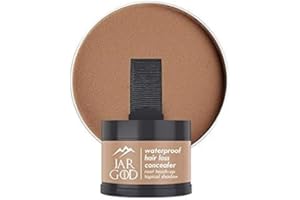 JARGOD Hairline powder Root Touch-Up Temporary Concealing Powder Instant Gray Coverage Temporary Hair Color for Roots and Highlights for Women & Men (0.14 Ounce (Pack of 1), Light Brown)