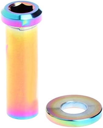 Qumun M6x25mm Titanium Road Bike Bicycle Brake Caliper Bolts Screws Set (Dazzle)