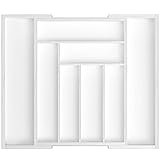 Pipishell Bamboo Expandable Drawer Organizer for