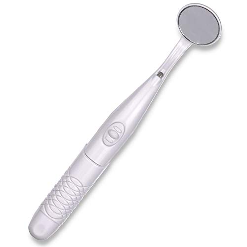 Tovendor Dental Mirror with LED Light, Anti-fog Teeth Mouth Inspection Mirror, Dentist Home Use Tools - Thumbnail 2
