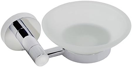 Bennington Plaza Wall Mounted Soap Dish Holder Bath Accessory Hotel Collection, Polished Chrome