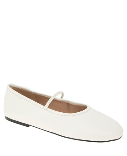 BCBGeneration Women’s MARZI Ballet Flat, 5.5 White