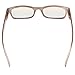 Anti Blue Light Computer Reading Glasses Reduce Eyestrain Eyeglasses Men Women(Black-Brown) without Strength