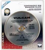VulcanProducts Diamond Blade Continuos Rim 7, Sold as 1 Carat