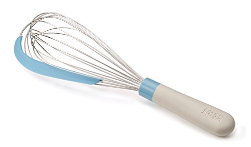 Joseph Joseph 20094 Whiskle 2-In-1 Whisk with Integrated Bowl Scraper Whisk and Scrape, Blue