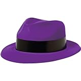 Totally 80's Purple with Black Band Fedora