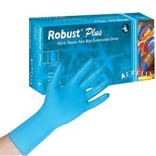 image for Supermax Nitrile Exam Gloves - Medical Grade, Powder Latex Rubber Free