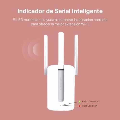 MW300RE-Repetidor WiFi 4, Doble Banda, Antenas externas, Compacto