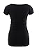 Liu & Qu Womens Maternity Classic Side Ruched T-Shirt Tops Mama Pregnancy Clothes Black M