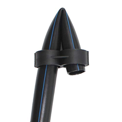 PROLOSO 20 Pcs Drip Tubing End Closure Black Figure 8 Hose End Cap