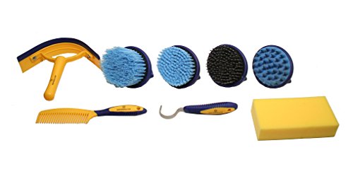 Derby Originals 91-7035TQ Premium Comfort 9 Item Horse Grooming Kit (Turquoise/Lime Green) - Thumbnail 3