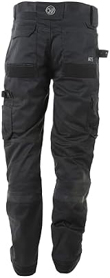 Apache 3D Stretch Holster Trousers Grey Black 32W 29 Leg Workwear view 3
