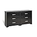 Black Coal Harbor 6 Drawer Dresser