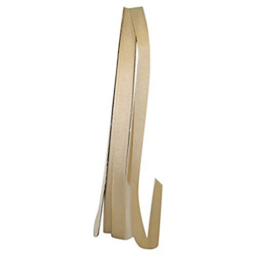Reliant Ribbon Grosgrain Style Ribbon, 3/8 Inch X 100 Yards, Natural