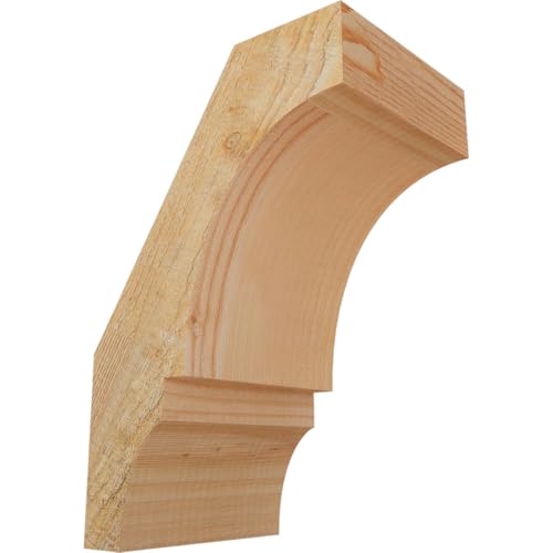Ekena Millwork BRC06X08X12BOA00RDF 6"W x 8"D x 12"H Balboa Rough Sawn Knee Brac…