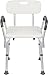Casiva Premium Shower Chair with Arms - Strong, Secure Bathtub Chair & Shower Bench with Non-Slip Feet & Padded Arms