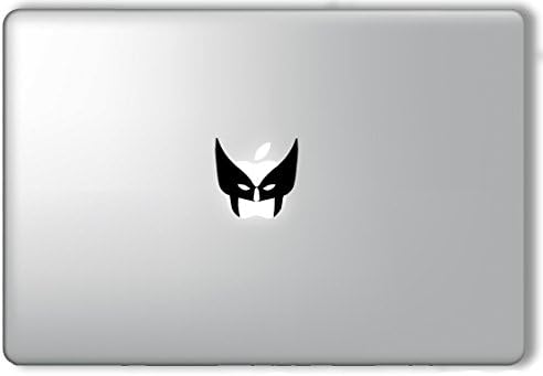 Wolverine Head Mask on Apple - Apple Macbook Laptop Vinyl Sticker Decal