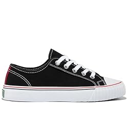 PF Flyers Men's Center Lo Canvas Black/White 10 M
