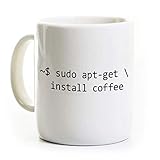 Funny Linux Coffee Mug - Sudo Apt-Get Install Coffee