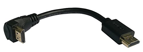 zdyCGTime 5 Inch HDMI Up Angle 90 Degree Vertical Right Cable -Supports 4K@60Hz, High Speed, HDMI 2.0 Ready - UHD, Ethernet & Audio Return - Video 4K 2160p, HD 1080p.(Male-Male)