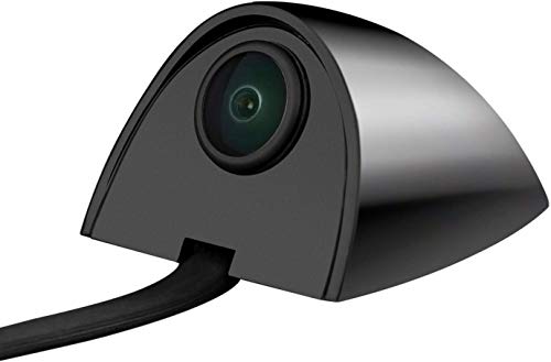 OBEST Car Blind Spot Side View Camera Kit Infrared LEDs Night Vision Without Guide Line Waterproof, Mirror/Non-Mirror Image Available with Switcher Cable (Black)