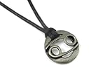 Cancer the Crab, Zodiac Pewter Pendant on Adjustable Cord Necklace