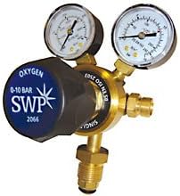 Single Stage 2 Gauge Oxygen Regulator 10 Bar