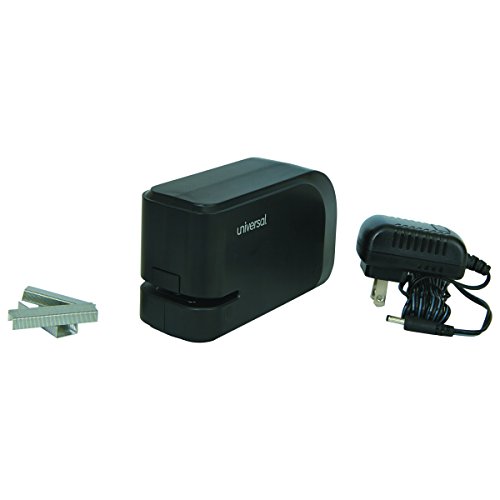 Universal Electric Half-Strip Stapler with Staple Channel Release, 20-Sheet Capacity, Black (43120) - Thumbnail 4