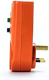 Status Orange SRCDORX3 Power Circuit Breaker 13A UK Plug RCD Socket view 2
