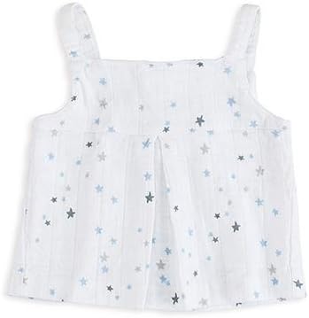 aden + anais Layette Smock Top (Night Sky - Starburst) (0-3 months)
