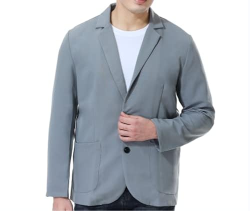 Men's Casual Blazer Work Office Jacket Blazer Lightweight Casual