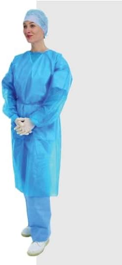 Osler & Walsh SMS Disposable Isolation Gowns Long Sleeve Blue Single