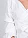Simplee Apparel Women's Off Shoulder V Neck Wrap Blouse Shirt Waist Tie White
