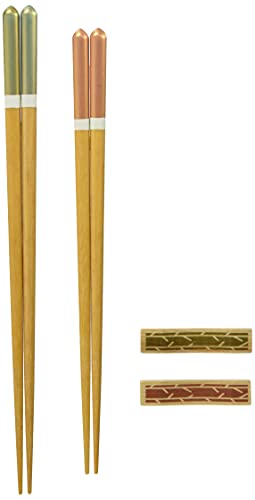 イシダ 日本製 ギフト 桐箱 箸置付 夫婦箸 スローリビング 14×27.5×2.5cm