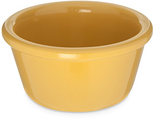 Carlisle S28522 Melamine Smooth Ramekin, 4 oz. Capacity, Honey Yellow (Case of 48)