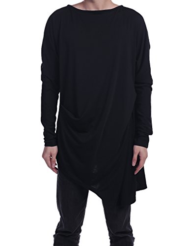 Coofandy men casual long sleeve o neck solid loose plea…
