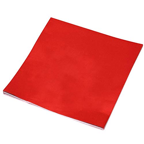 Christmas Wrapping Paper, Color Food Tin Foil and Joyful DIY Baking Chocolate Aluminum Candy Foil, Christmas Decorations Clearance Ornaments Decor (Red)