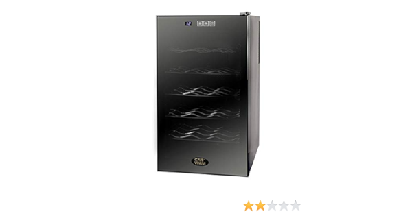 Vinoteca negra Termoelectrica 28 botellas CV-28TB : Amazon.es ...