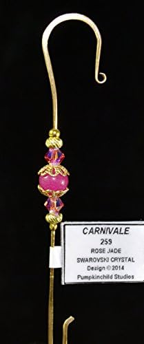 Handmade Jeweled Christmas Ornament Hanger Hook- CARNIVALE