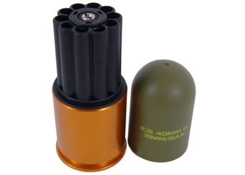 ICS MA-158 40mm Airsoft Plastic Gas Grenade single piece
