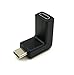 USB C Angle Adapter, Poyiccot 90 Degree USB-C Type C Male to Female Adapter, Upward & Downward Angled USB-C USB 3.1 Type-C Extension for Laptop & Tablet (Updown)