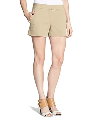 Theory Lynie N.B. Stretch Cotton Shorts