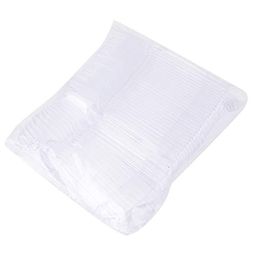 Tosnail 100 Pack 5 Oz Tall Square Clear Plastic Dessert Tumbler Cups