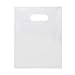 ClearBags 100 White Handle Bags 9x12, Extra Thick 2.25 Mil Retail Plastic Shopping Merchandise Gift Bags Tear Resistant Strong Durable Anti Stretch For Small Business LDPE Die Cut, 100% Recyclable