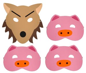 Three Little Pigs - Story Telling Play Masks